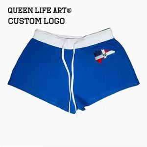 Fabricants de vêtements personnalisés <span class=keywords><strong>2024</strong></span> <span class=keywords><strong>Football</strong></span> Cheer Shorts pour femmes respirant OEM pays chaud impression nœud bouton fleur fourrure - Product Image 4