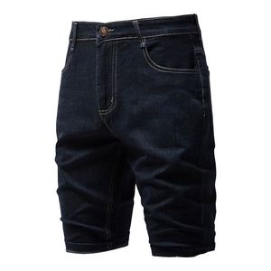 Pantalones Cortos de Mezclilla Casuales para Hombre, Corte Recto, Cintura Media, Color Sólido, Moda Juvenil, Verano 2026 - Product Image 2