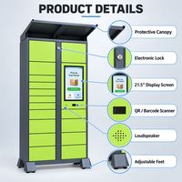 Casier intelligent extérieur pour colis avec écran tactile de 21,5 pouces, système de livraison électronique de colis pour les communautés d'appartements