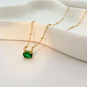 925 Glass Locket Necklace Cross Border Multi Innovative Custom Logo Jewelry Inlay Technical High Grade Titanium Steel - Product Image 1