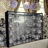 Cabine photo décorative en métal Vogue Rocan Custom Magazine, miroir photo pour mariage