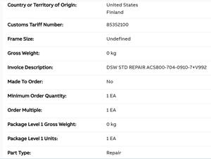 Inverter di Frequenza Dan.foss Delta ad Alta Tensione con Tastiera, 15kW Trifase VFD 5.5kW A.BB Drives ACS800-704-0910-7 - Product Image 2