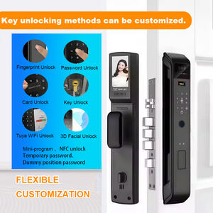 Serrure de <span class=keywords><strong>porte</strong></span> intelligente 3D avec connectivité Wi-Fi-pour portes de sécurité en bois et acier facilitant divers besoins de sécurité domestique - Product Image 2