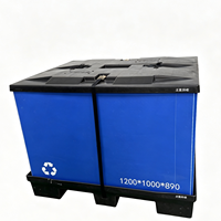 Boîte de palettisation en plastique moulé par injection robuste de 48*40*35 pouces