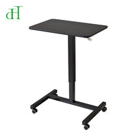 Bureau mobile professionnel réglable en hauteur pneumatiquement, podium pour pupitre de présentation de bureau
