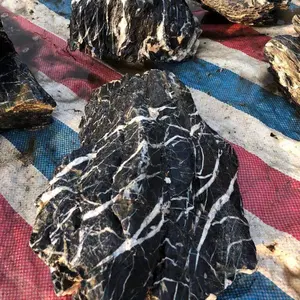 Декоративный чистый черный аквариумный камень Seiryu dragon камень из кожи тигра гуандун qinglong камень