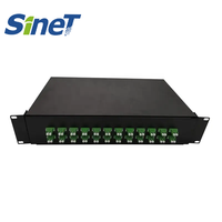 Harga lebih murah bingkai distribusi serat optik 1U dengan SC LC 12/16/24 Panel Patch serat Port ODF tipe konektor FC serat SM bekas