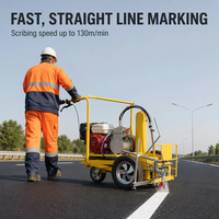 Machine de marquage routier manuelle à peinture froide, traceur de lignes sans air pour parking