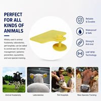 Etiquetas de Oreja para Animales UHF 860-960MHz, Material TPU, Identificación de Ganado Vacuno, Resistentes al Agua, Impresión Láser, Duraderas, Gestión de Ganado