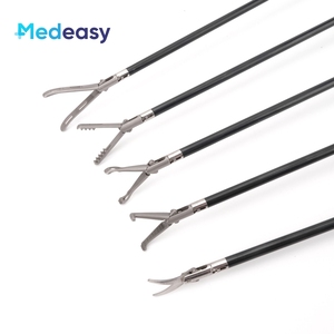 Instrumen bedah laparoskopik medis pegangan biru dengan kunci 5mm, Tang potong untuk operasi perut - Product Image 6