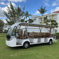 Meilleur bus électrique de tourisme DZY pour 14 personnes, chariot de golf et buggy pour excursions panoramiques, certifié CE AAA, 48v-72v, couleur personnalisable