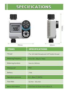 Nhà Máy Nước Hẹn Giờ Của Nhãn Hiệu Vườn Tưới Nước Hose Cơ Khí Hệ Thống Thủy Lợi Vườn Nước Giờ - Product Image 4