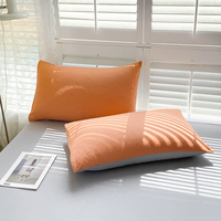 Ensemble de drap-housse personnalisé en gros housse de couette imprimée de couleur unie de quatre pièces pour la saison d'automne