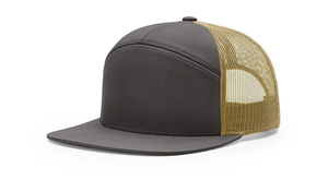 Wholesale High Quality Custom 7 Panels <b>Plain</b> Sport Snapback <b>Caps</b> Mesh Trucker Hats Trucker <b>Caps</b> for Men Richardson 168 Shape <b>Cap</b> - Product Image 2