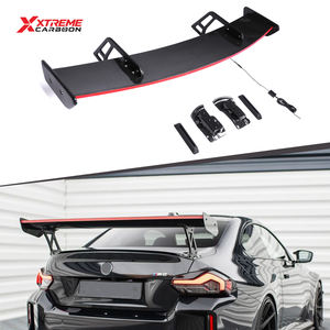 Alerón Trasero de Fibra de Carbono Seca Estilo Max con Luz <span class=keywords><strong>LED</strong></span> para BMW G80 M3 G82 G83 M4 M2 G42 M240i, Alerón de Cuello de Cisne y Divisor de Maletero - Product Image 1
