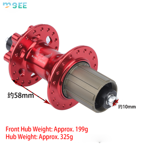 SeeMore OEM/ODM Moyeu de vélo de montagne avant/arrière à frein à disque 4 roulements, boîtier de <span class=keywords><strong>roue</strong></span> libre en aluminium 32 trous, ultra-léger, 120 clics, pour vélo de route - Product Image 4