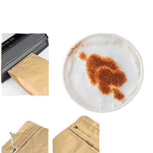 Pochette pour support de café en plastique kraft jetable de taille personnalisable Valve de dégazage ventilée sérigraphiée à bas quantité minimale de commande directement en usine - Product Image 1