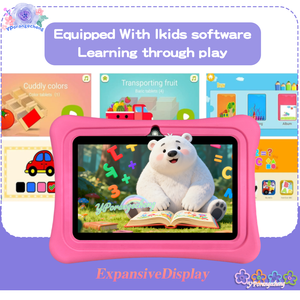 <span class=keywords><strong>Smartkids</strong></span> 7 pouces Android 12 tablette PC IPS 3000MAH 1024x600 MTK Quad Core Enfant dispositif d'apprentissage électronique - Product Image 4