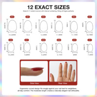 AIERFEI 24 pièces Faux ongles en gel effet œil de chat pailleté, qualité professionnelle de salon, à presser, en gros d'usine, motifs de mariage
