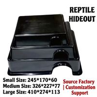 Boîte à serpents en plastique surdimensionnée pour l'élevage en gros, surface lisse, abri sûr pour les grands reptiles, tortues et serpents
