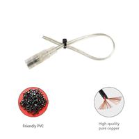 20AWG DC5525 Transparentes Parallelkabel mit Stecker und Buchse für LED-Stromversorgung, DC-Rundloch-Ladekabel