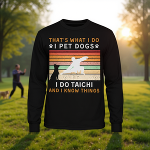 T-shirt à manches longues pour chiens de compagnie, Play Tai Chi Know Things - Product Image 3
