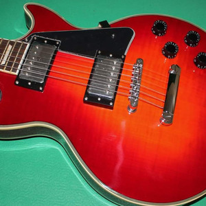 <span class=keywords><strong>Guitarra</strong></span> Eléctrica Distribuidora con Tapa Flameada, 6 Cuerdas, Mástil de Arce, Humbucker, Instrumento de Cuerdas, Color Negro, OEM - Product Image 3