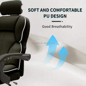 <span class=keywords><strong>Sedia</strong></span> da ufficio da corsa ergonomica nera di lusso con Design moderno <span class=keywords><strong>sedia</strong></span> girevole reclinabile in pelle di livello esecutivo per uso da capo/esecutivo - Product Image 5