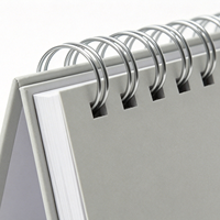 Calendario de Escritorio Personalizado Minimalista, 160 g/m², Certificado FSC, Logotipo Personalizado, Directo de Fábrica, Calendario de Escritorio con Base