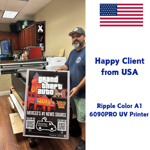 Máy in phun UV Ripple Color, in UV khổ A1 6090, bút đánh dấu, acrylic, máy in UV khổ nhỏ - Product Image 6