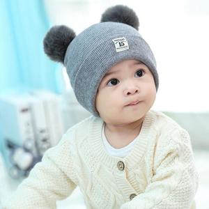 Chapeaux pour enfants en <span class=keywords><strong>laine</strong></span> chaude pour bébé Chapeaux pour bébé 0-1 ans - Product Image 2