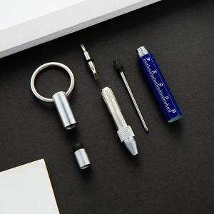 Mini Multifunction 1.0mm for Stylus Tool <b>Pen</b> 6 in 1 Screen Touch Screwdriver with Key Ring Metal Ballpoint <b>Pens</b> - Product Image 4