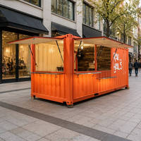 Contenedor Móvil Duradero para Restaurante/Bar de Hamburguesas, Casa Contenedor Prefabricada, Camión de Comida Modular, Venta para Eventos, Estándar ISO