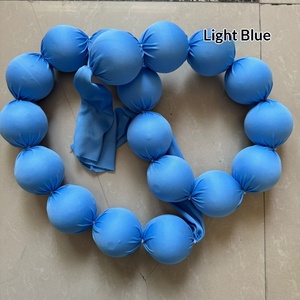 Guirlande <span class=keywords><strong>de</strong></span> boules en tissu <span class=keywords><strong>de</strong></span> soie <span class=keywords><strong>et</strong></span> mousse, Art moderne, Décorations <span class=keywords><strong>de</strong></span> <span class=keywords><strong>mariage</strong></span>, Ornements <span class=keywords><strong>photo</strong></span> pour fond <span class=keywords><strong>de</strong></span> fenêtre <span class=keywords><strong>et</strong></span> mur, Nouveauté, Faible MOQ - Product Image 6