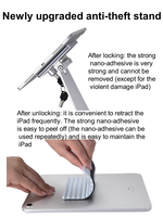 Support de caisse pour tablette iDock nouvellement commandé Support antivol avec verrouillage Reconnaissance faciale Support de bureau universel pour iPad en alliage d'aluminium