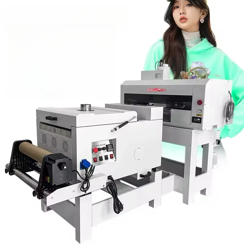 उपयुक्त विभिन्न फिल्म एल1800 डीटीएफ प्रिंटर ए3 डीटीएफ ट्रांसफर डिजाइन, प्रेस के लिए तैयार एक्सपी600 डीटीएफ प्रिंटर टी-शर्ट प्रिंटिंग मशीन