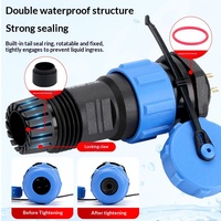 Connecteur étanche pour câble 2 à 16 cœurs SP13 SP17 SP21 SP29, fiche aviation IP68 Rongwei Electric