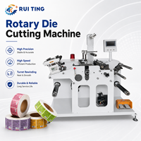 Machine de découpe rotative automatique à écran tactile PLC RTMQ-420B pour rouleaux d'étiquettes adhésives avec servomoteurs