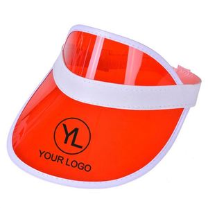 Casquette transparente en PVC avec logo personnalisé, visière réglable, chapeau en plastique transparent pour événements estivaux en plein air - Product Image 5