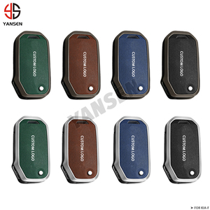 Couverture de boîtier de clé de voiture en alliage de Zinc pour <span class=keywords><strong>Kia</strong></span> <span class=keywords><strong>Sportage</strong></span> Ceed Sorento Cerato Forte KX3 K5 <span class=keywords><strong>porte</strong></span>-clés à distance <span class=keywords><strong>porte</strong></span>-clés personnalisés - Product Image 2