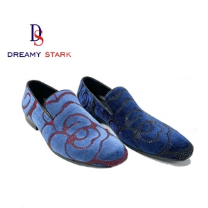 Dreamy Strark Custom Pattern Men's Autumn/Winter High-grade Suede Iron <b>Drill</b> Slip-On Lightweight Comfort Shoes - Product Image 1