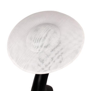 Vente en gros 40cm extra large bleu blanc <span class=keywords><strong>beige</strong></span> rouge église Derby Fascinator Sinamay chapeau Base chapellerie fournitures - Product Image 5