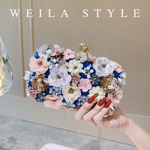 Sac à main de soirée classique fait main pour femmes, seau à bonbons <span class=keywords><strong>avec</strong></span> chaînes pour les mariages, vente en gros - Product Image 3