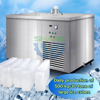 Machine à glace industrielle et commerciale de grande capacité, machine à blocs de glace frais, machine à glace commerciale