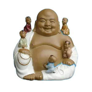 뜨거운 판매 행복 세라믹 부처님 금형 동상