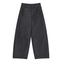 Pantalones de chándal holgados con cordón de 1000G, 500G, 350G, vaqueros de mezclilla japonesa selvedge, vaqueros holgados al por mayor para mujer y hombre