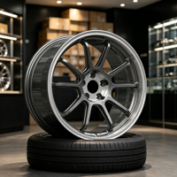 Jantes de course en alliage forgé sur mesure GS 17 18 19 20 21 22 pouces à déport profond pour BMW Nissan GTR C8 5x114.3 5x120 5x112