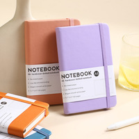 A6 Simple Ins Cahier Personnalisable Courroie de Couverture en Cuir A4 Imprimé Doublé Journal Étudiant Étude Examen Préparation Cadeau En Gros