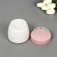 Pots en plastique PP ronds et mignons personnalisables avec logo, 15g, 30g, 50g, vides, pour crèmes cosmétiques, avec couvercles colorés, pour crème visage et mains