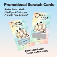 Cartes à gratter personnalisées avec design gratuit pour promotions et cadeaux d'entreprise